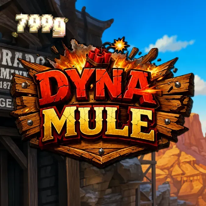 Dyna Mule slot machine interface featuring a mining theme with a mule character.